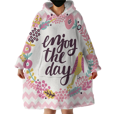 Image of Enjoy The Day SWLF0075 Hoodie Wearable Blanket