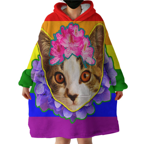 Image of Kitty Cat SWLF2047 Hoodie Wearable Blanket