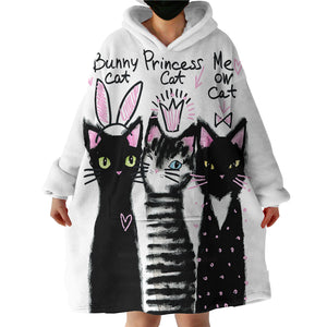 Kitties SWLF0993 Hoodie Wearable Blanket