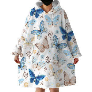 Butterflies SWLF0501 Hoodie Wearable Blanket