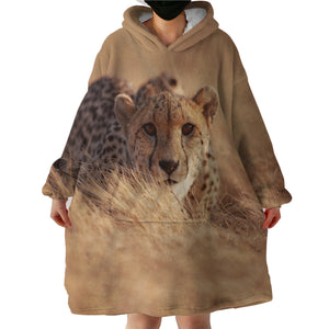 Leopard SWLF2496 Hoodie Wearable Blanket