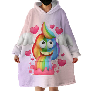 Unicorn Poop SWLF0749 Hoodie Wearable Blanket