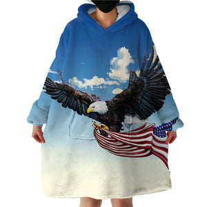 American Eagle SWLF0285 Hoodie Wearable Blanket