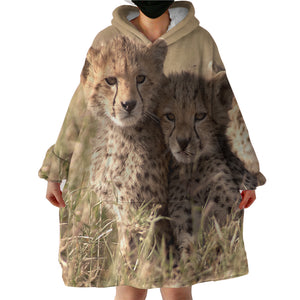 Leopard Cubs SWLF2507 Hoodie Wearable Blanket