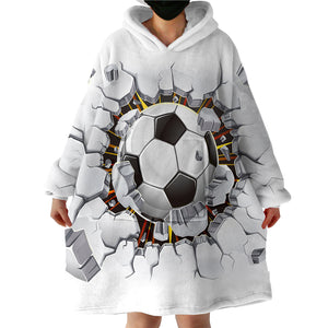 Wrecking Football SWLF0824 Hoodie Wearable Blanket