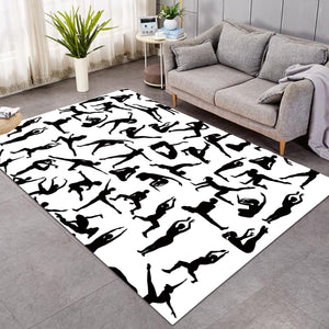 Aerobic Poses SW0480 Rug