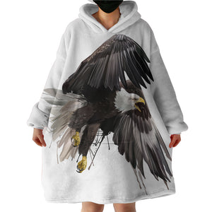 Bald Eagle SWLF2798 Hoodie Wearable Blanket