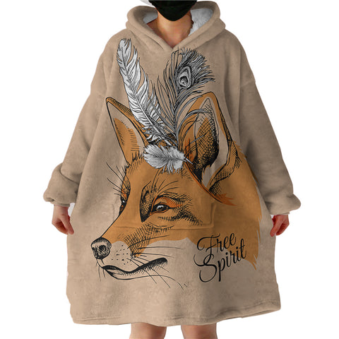 Image of Free Spirit Fox SWLF2693 Hoodie Wearable Blanket