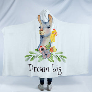 Dream Big Llama SW1171 Hooded Blanket