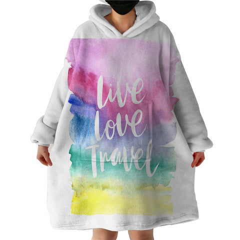 Image of Live Love Travel SWLF2859 Hoodie Wearable Blanket