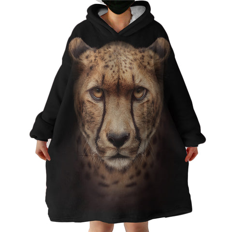 Image of Leopard SWLF2506 Hoodie Wearable Blanket