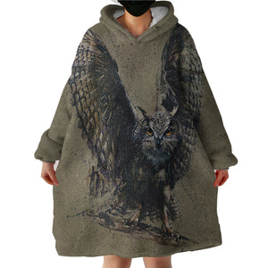 Owl SWLF2040 Hoodie Wearable Blanket