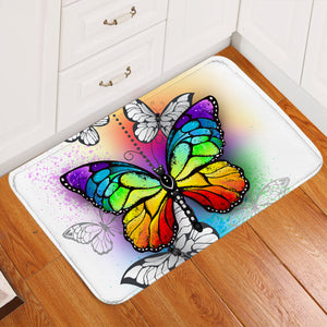 Rainbow Butterfly SWDD1116 Door Mat