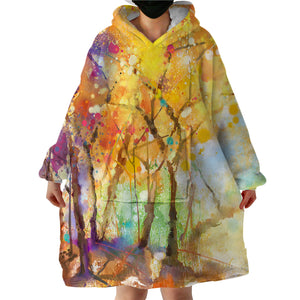 Fall Forest SWLF0858 Hoodie Wearable Blanket