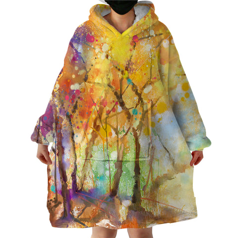 Image of Fall Forest SWLF0858 Hoodie Wearable Blanket