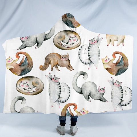 Image of Fat Cats SW1556 Hooded Blanket