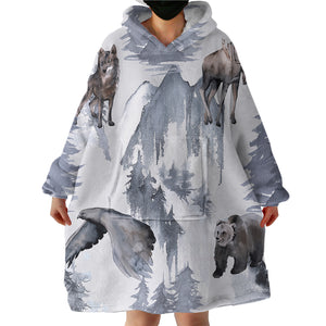 Snow Beasts SWLF1553 Hoodie Wearable Blanket