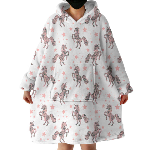 Image of Unicorn Themed SWLF1202 Hoodie Wearable Blanket