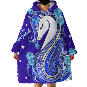 Magical Unicorn SWLF0305 Hoodie Wearable Blanket