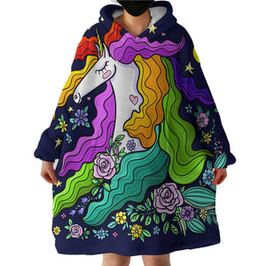 Arty Unicorn SWLF3025 Hoodie Wearable Blanket