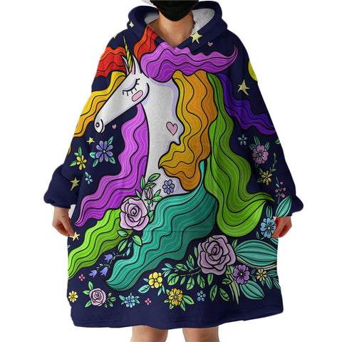 Image of Arty Unicorn SWLF3025 Hoodie Wearable Blanket