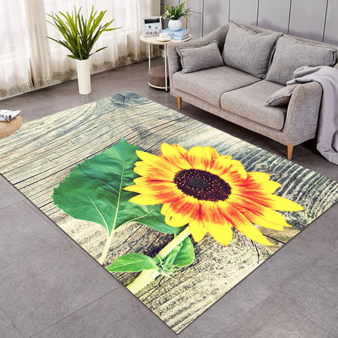 Image of Sunflower On Wood SW0828 Rug