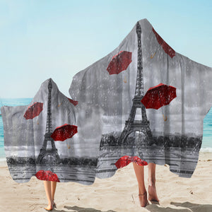 Moody Eiffel Hooded Towel