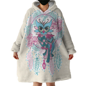 Gaudy Owl SWLF2065 Hoodie Wearable Blanket