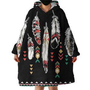 Feathers SWLF0448 Hoodie Wearable Blanket