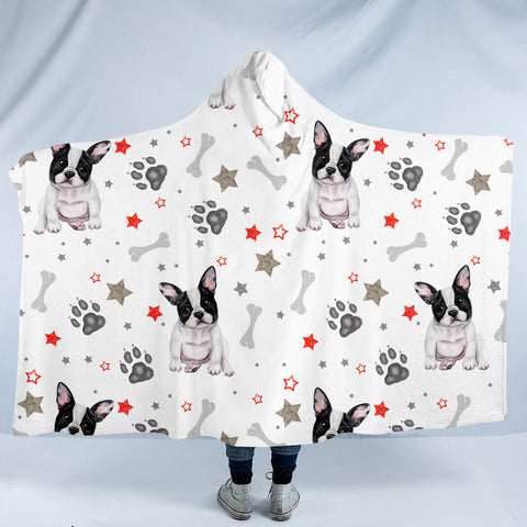 Image of Pugs & Paws SW1113 Hooded Blanket