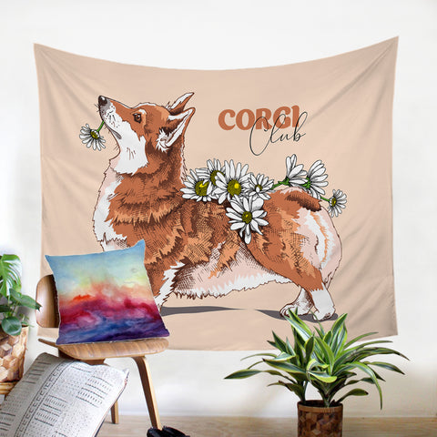 Image of Cute Corgi SW0773 Tapestry