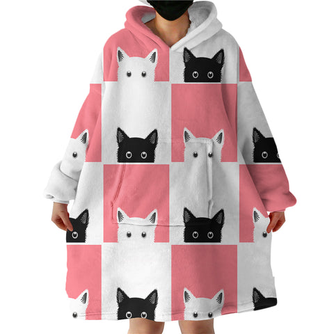 Image of Cat Boxes SWLF1653 Hoodie Wearable Blanket