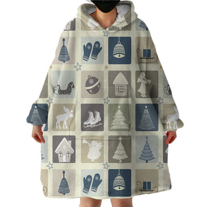 Winter Themed SWLF2335 Hoodie Wearable Blanket