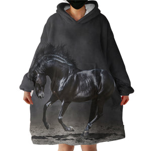 Horse SWLF2999 Hoodie Wearable Blanket