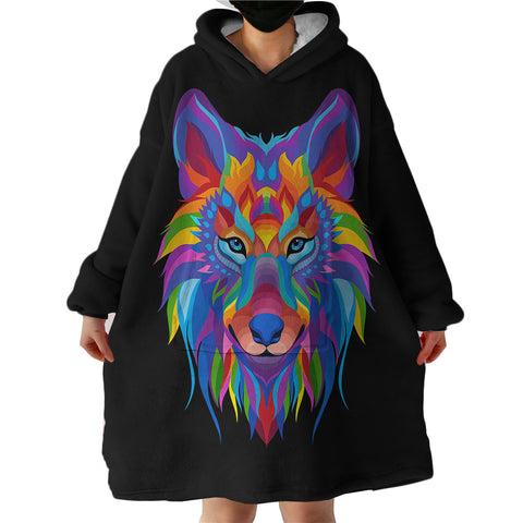 Image of Wolf SWLF2086 Hoodie Wearable Blanket