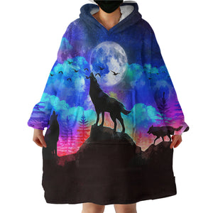 Wolfhowl SWLF1755 Hoodie Wearable Blanket