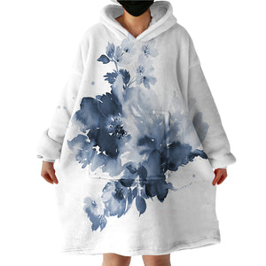 Smoky Flowers SWLF0661 Hoodie Wearable Blanket