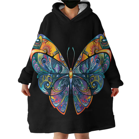 Image of Exotic Butterfly SWLF1105 Hoodie Wearable Blanket