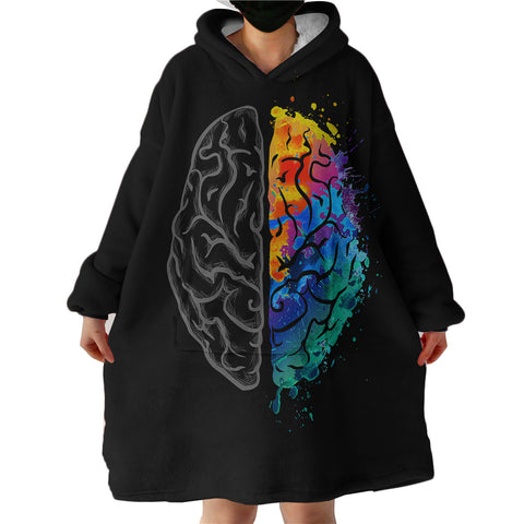 Image of Cerebral Hemispheres SWLF2059 Hoodie Wearable Blanket