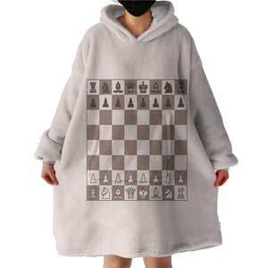 Chessboard SWLF3012 Hoodie Wearable Blanket