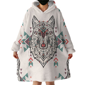 Tribal Wolf SWLF0022 Hoodie Wearable Blanket