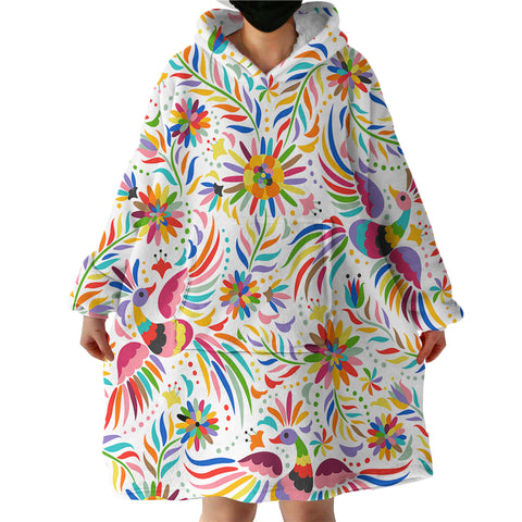 Image of Peacocks SWLF1161 Hoodie Wearable Blanket