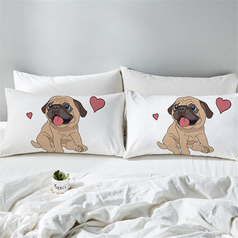 Image of Lovely Pug SPC012489022 Pillowcase