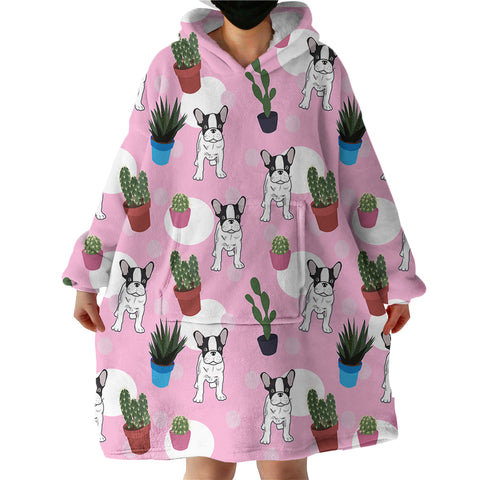 Image of Idle Pug SWLF0513 Hoodie Wearable Blanket