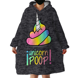 Unicorn Poop SWLF0752 Hoodie Wearable Blanket