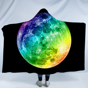 Rainbow Color Moon SW1495 Hooded Blanket