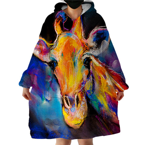Image of Giraffe SWLF1548 Hoodie Wearable Blanket