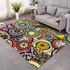 Colorful Decorated Wheels SW0449 Rug