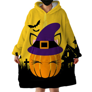 Halloween Pumpkin SWLF1853 Hoodie Wearable Blanket