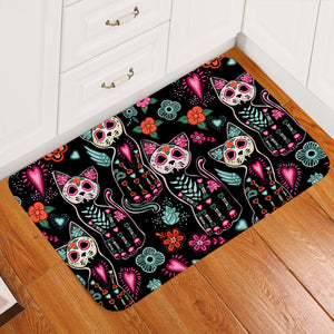 X-rayed Cats Door Mat